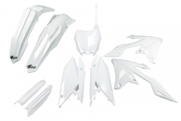 Full Plastic Kit white for Suzuki RM-Z 250 (2019-26) - RM-Z 450 (2018-26)